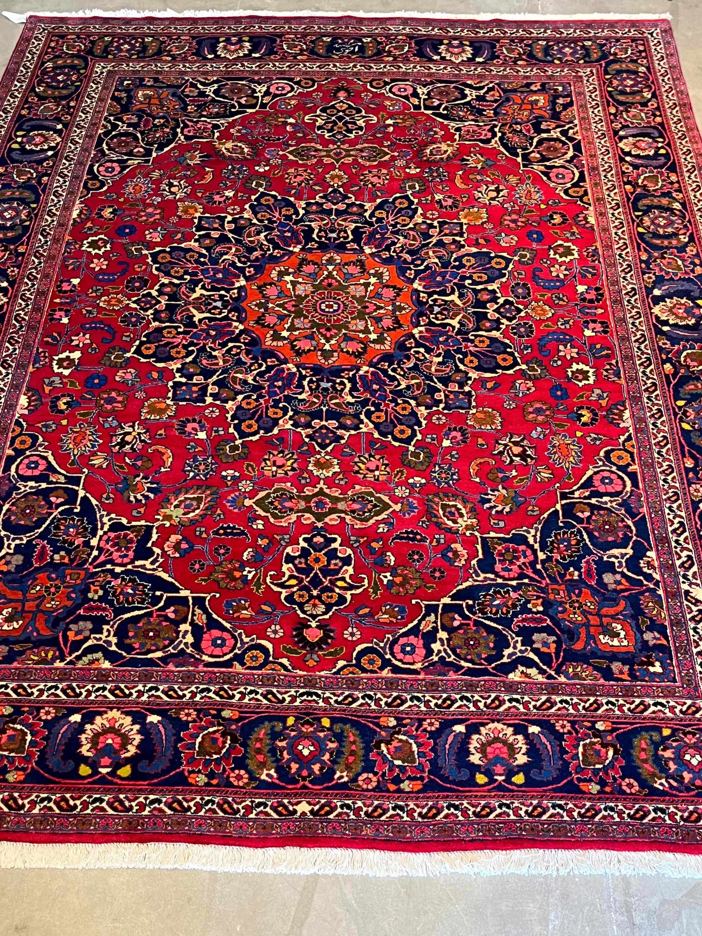 Original Persian Mashad Rug 8.3ft x 11.4ft - Farhad's Rug Gallery