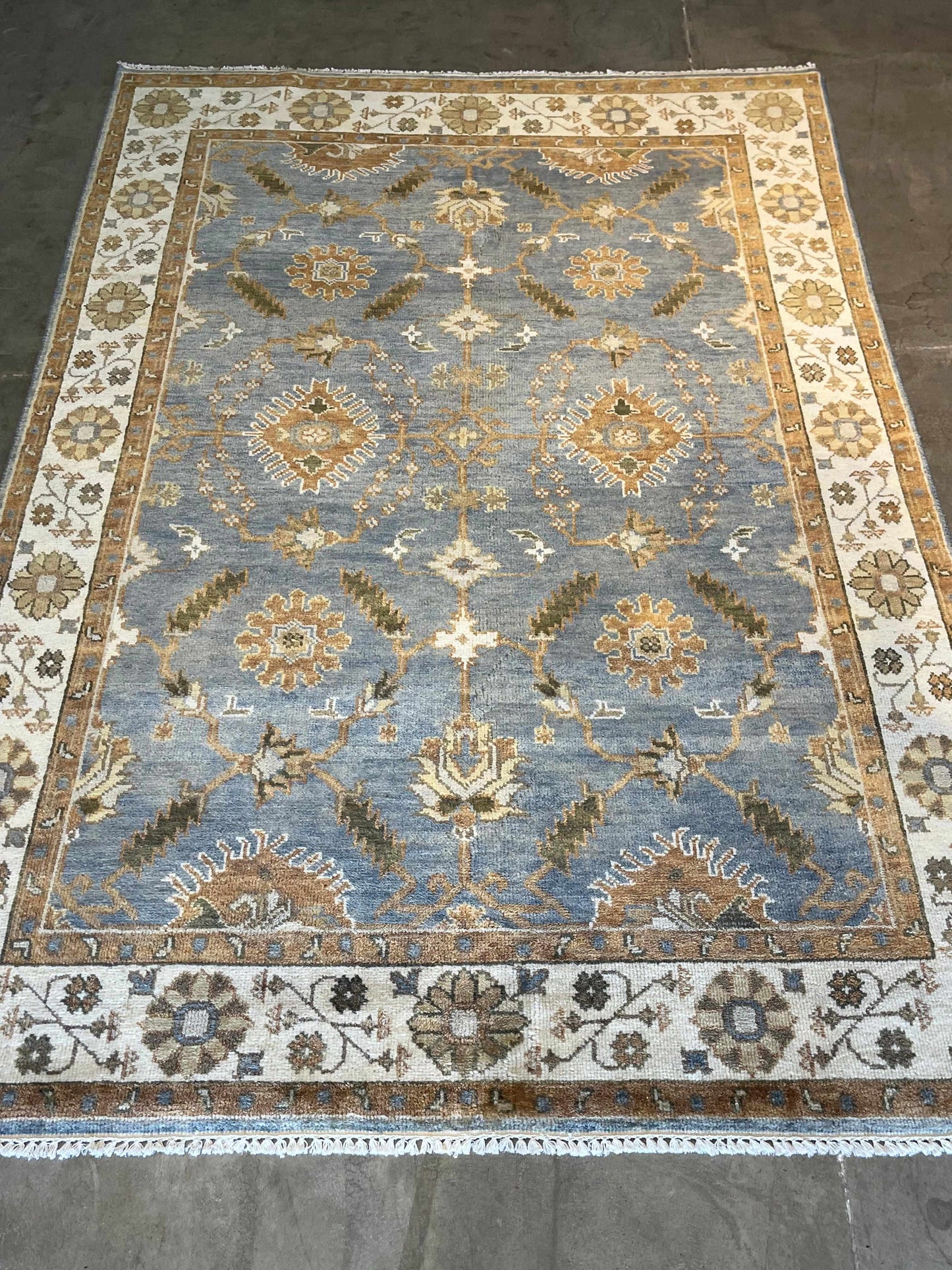 Modern Indian Handmade Rug 6ft x 9ft - Farhad's Rug Gallery