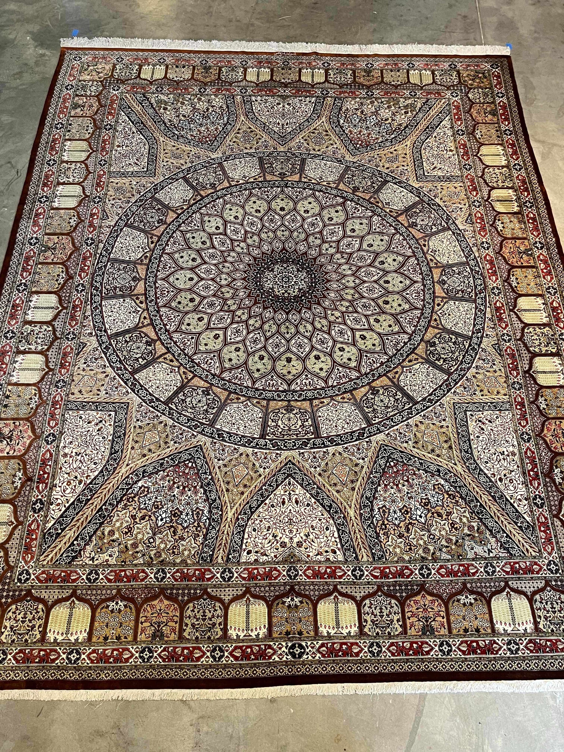 Original Persian Qum All Silk Rug 9.8ft x 13ft - Farhad's Rug Gallery