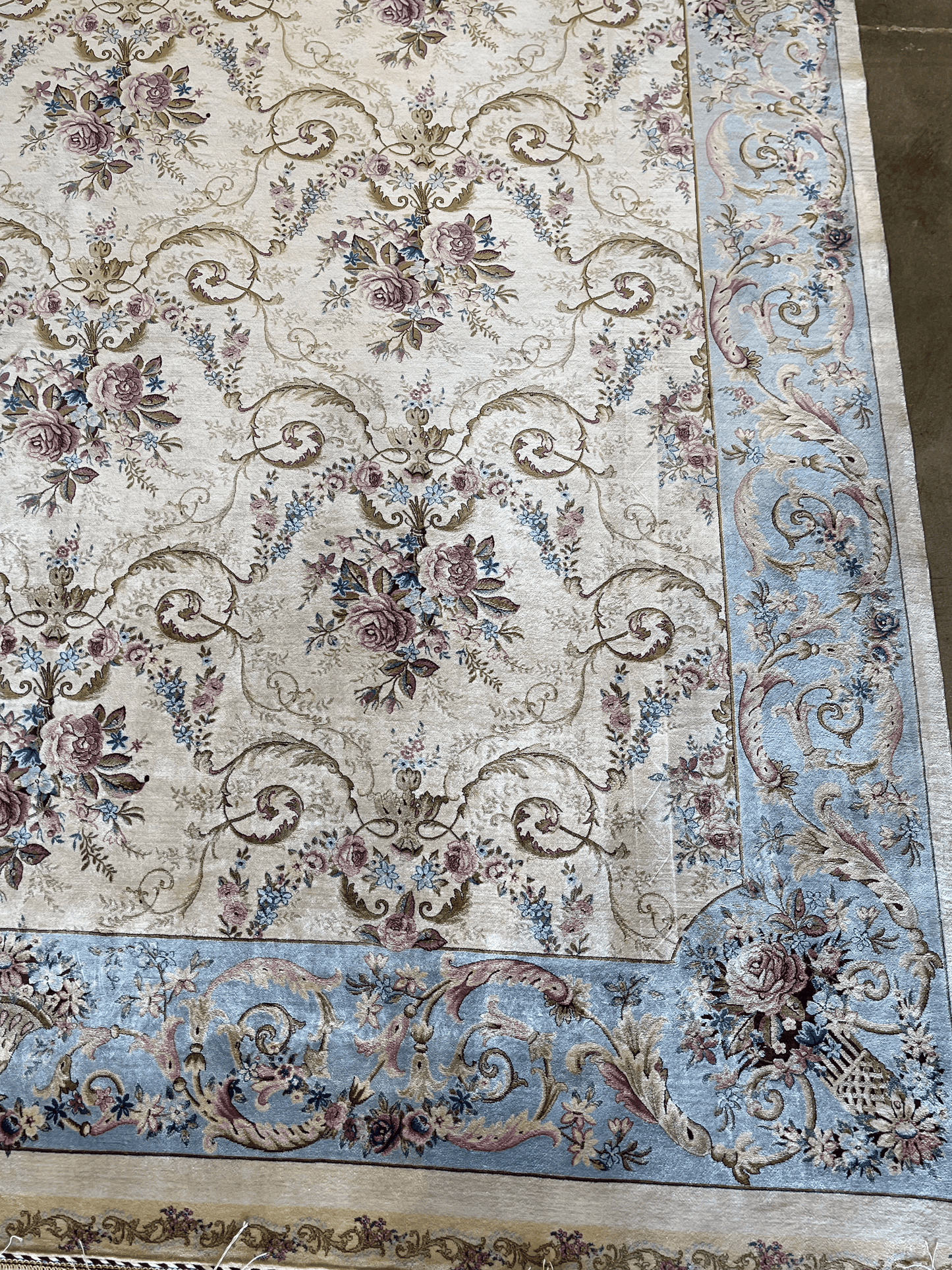 Original Persian Qum 5.9ft x 9ft w/ Signature - Farhad's Rug Gallery